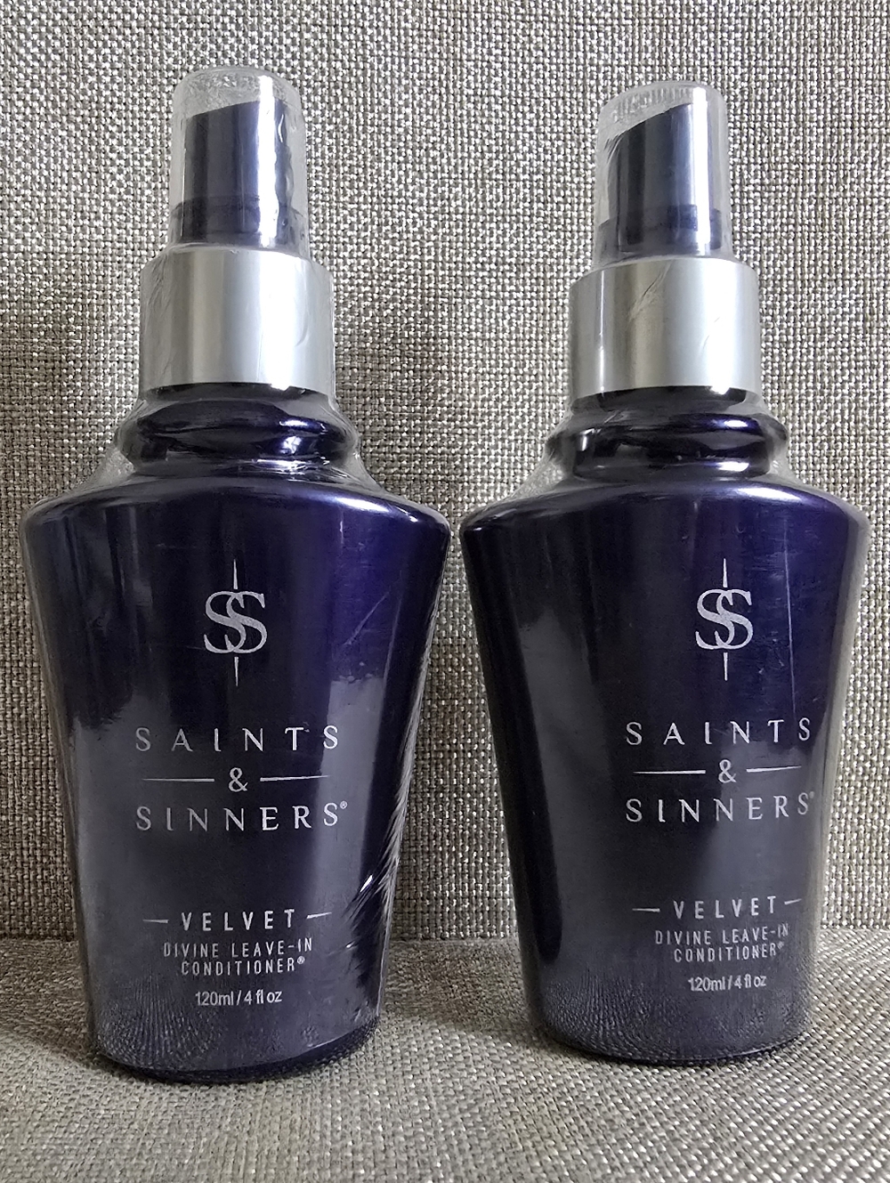 2 Saints & Sinners Velvet Divine Leave-In Conditioner - 4oz Ea & Sealed